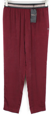 MAISON SCOTCH Womens Red Pull-On Pants XS Lightweight Slit Pocket Casual Style