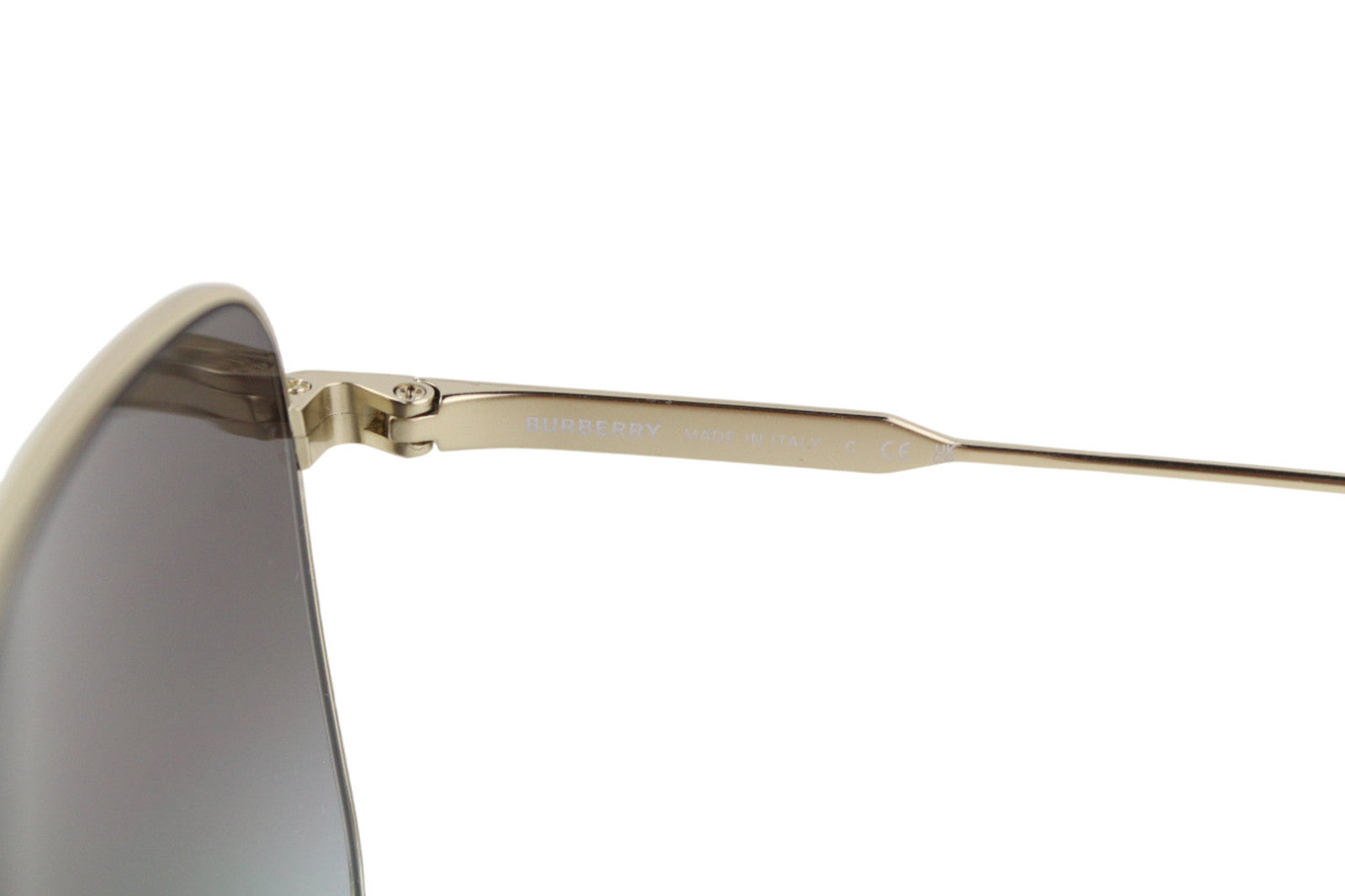 BURBERRY Jude moteriški akiniai nuo saulės VIENO DYDŽIO Tamsaus kvadrato aukso spalvos detalės RRP 269 € 