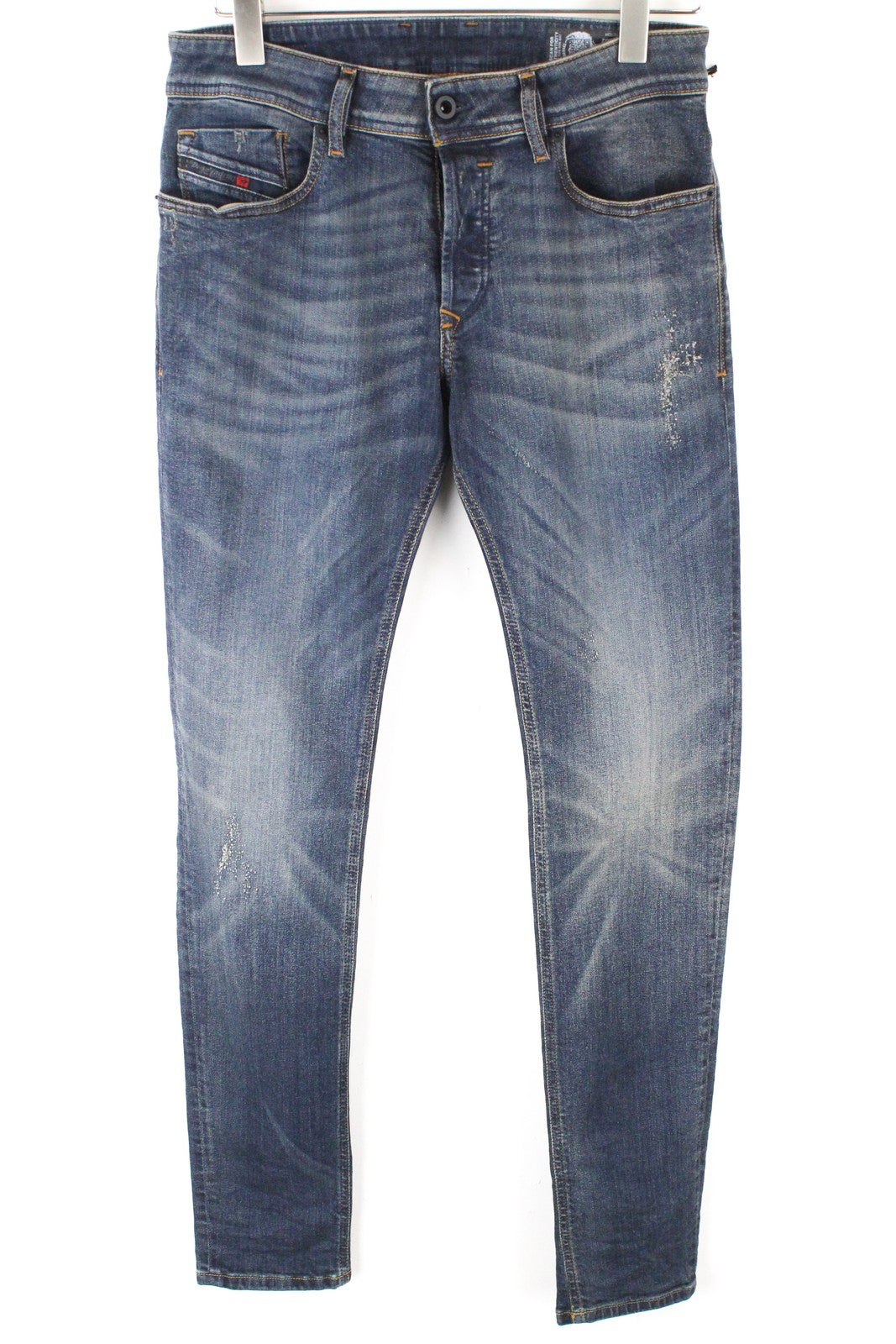 DIESEL Sleenker 069DG vyriški džinsai W29 L32 aptempti, 5 kišenių, mėlyni, medvilniniai 