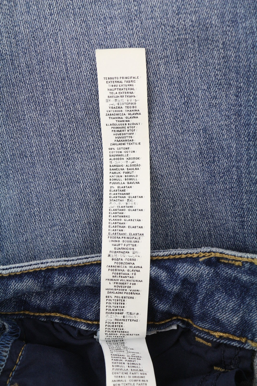 LIU JO moteriški džinsai W26 aukštu juosmeniu, laisvalaikio stiliaus, mėlyni. 