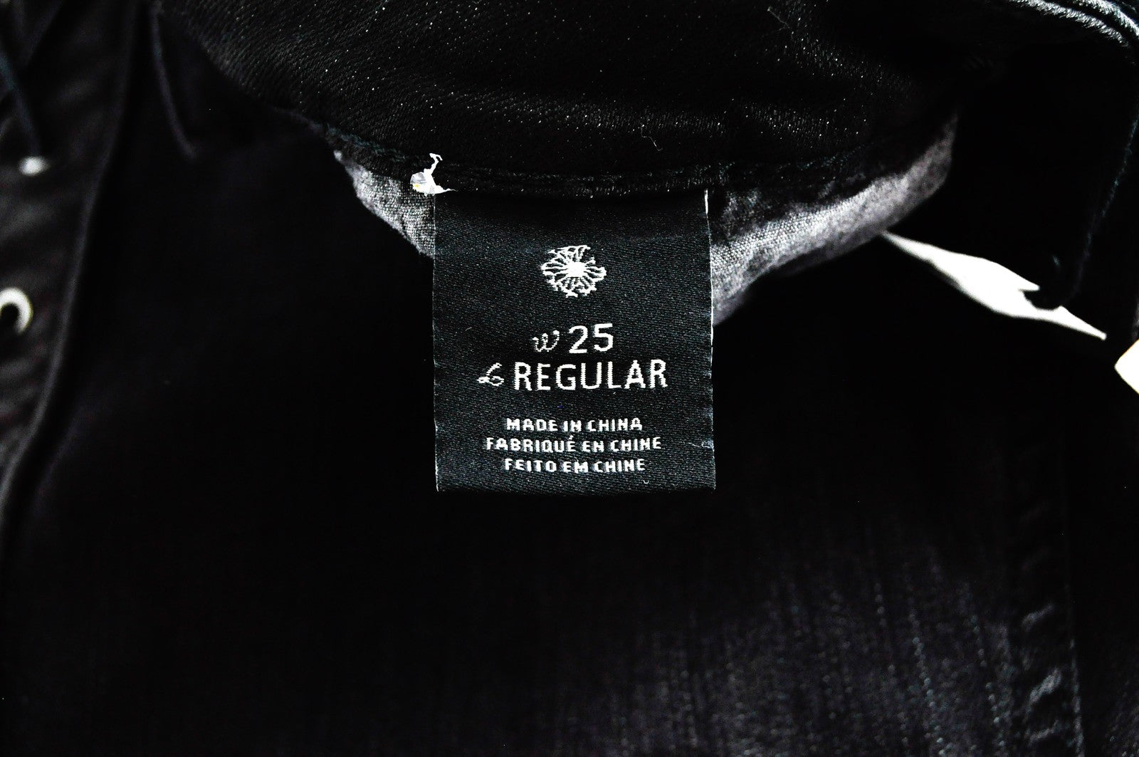 MAISON SCOTCH moteriški džinsai W25 juodi, aptempti, tamprūs medvilniniai džinsai su raišteliais šonuose 