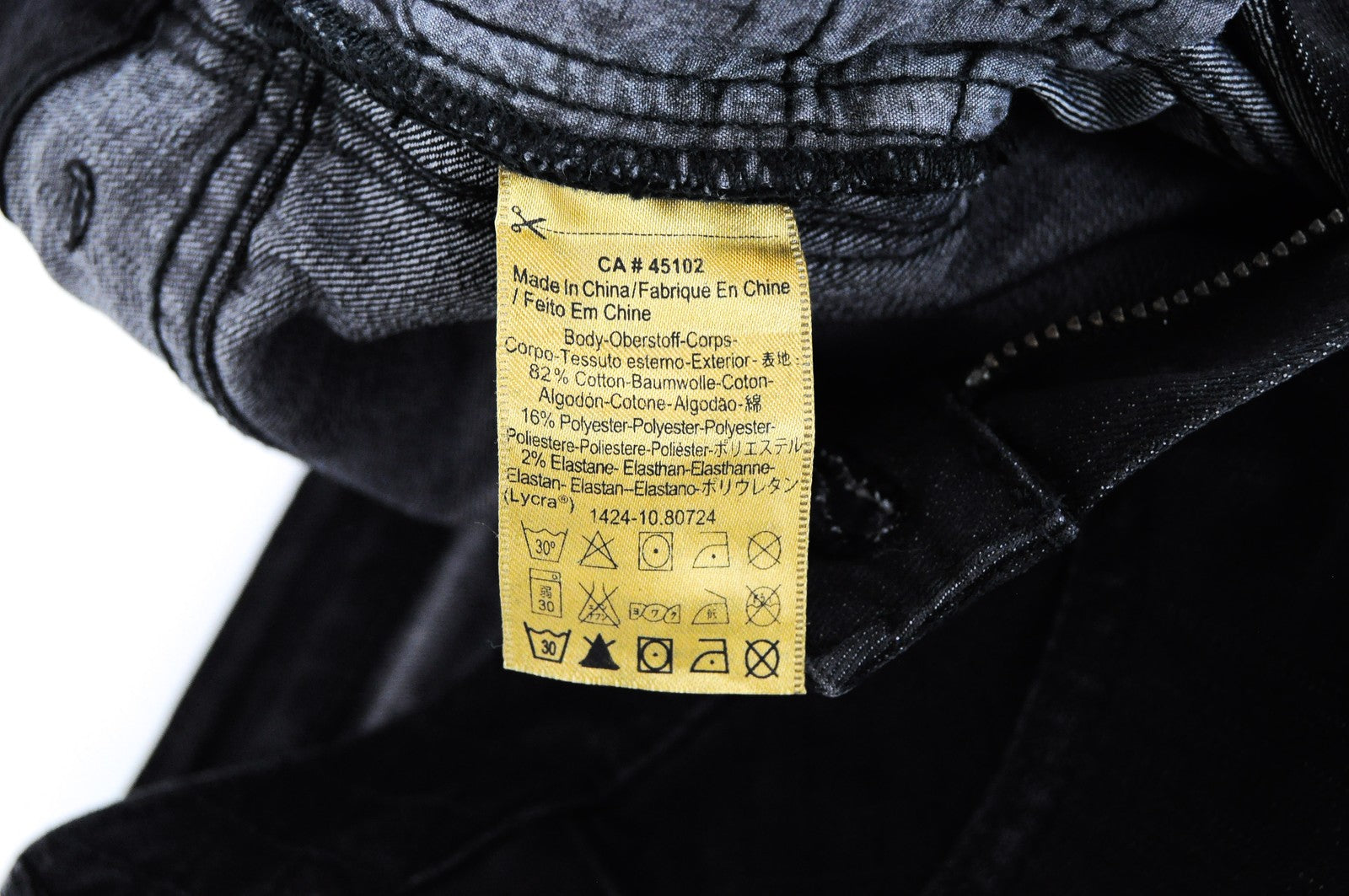 MAISON SCOTCH moteriški džinsai W25 juodi, aptempti, tamprūs medvilniniai džinsai su raišteliais šonuose 