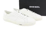 DIESEL S-Mydori LC vyriški sportbačiai, EU45, odiniai, apvali nosis, suvarstomi, žemakulniai, RRP 160 € 
