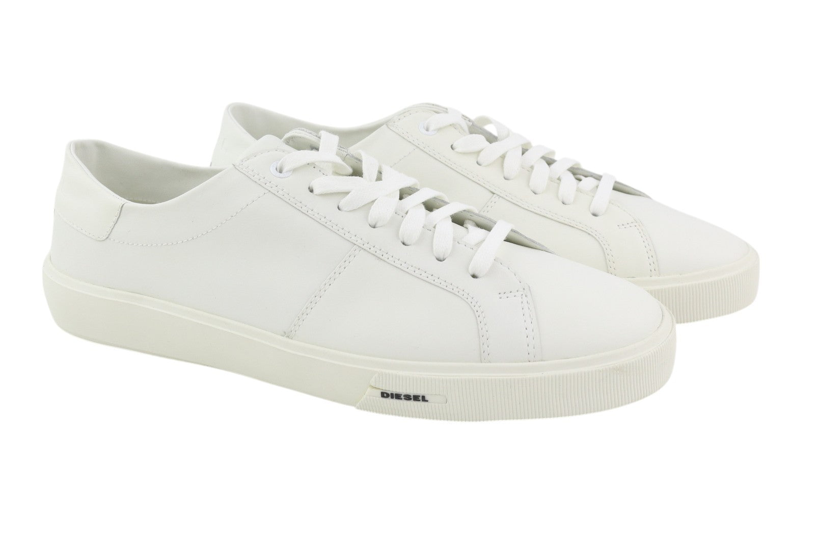 DIESEL S-Mydori LC vyriški sportbačiai, EU45, odiniai, apvali nosis, suvarstomi, žemakulniai, RRP 160 € 