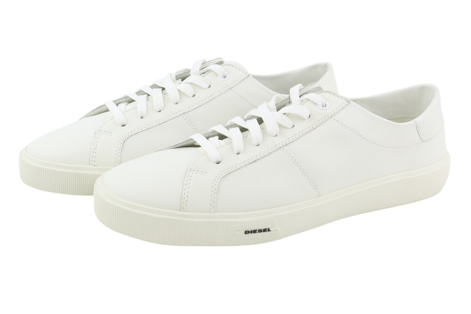 DIESEL S-Mydori LC vyriški sportbačiai, EU45, odiniai, apvali nosis, suvarstomi, žemakulniai, RRP 160 € 