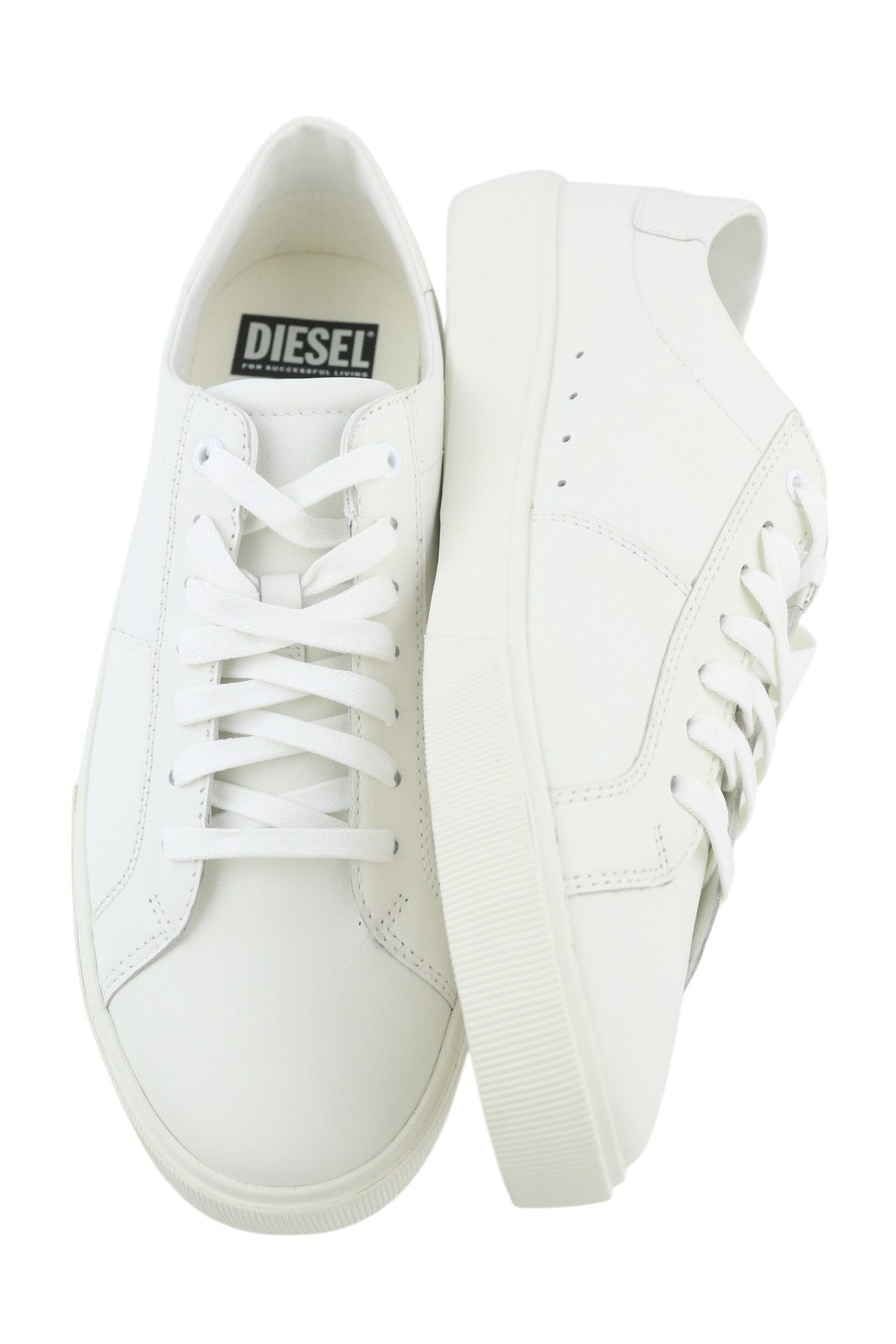 DIESEL S-Mydori LC vyriški sportbačiai, EU45, odiniai, apvali nosis, suvarstomi, žemakulniai, RRP 160 € 