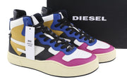 DIESEL S-Ukiyo Mid vyriški sportbačiai, EU44, karvės odos, spalvingi, suvarstomi, RRP 195 € 