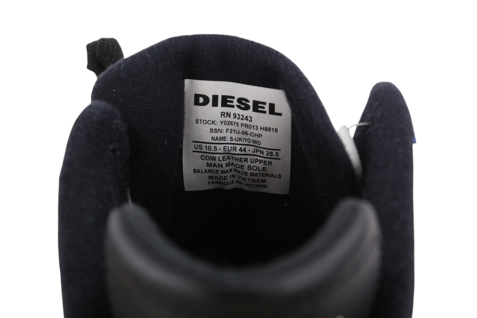 DIESEL S-Ukiyo Mid vyriški sportbačiai, EU44, karvės odos, spalvingi, suvarstomi, RRP 195 € 