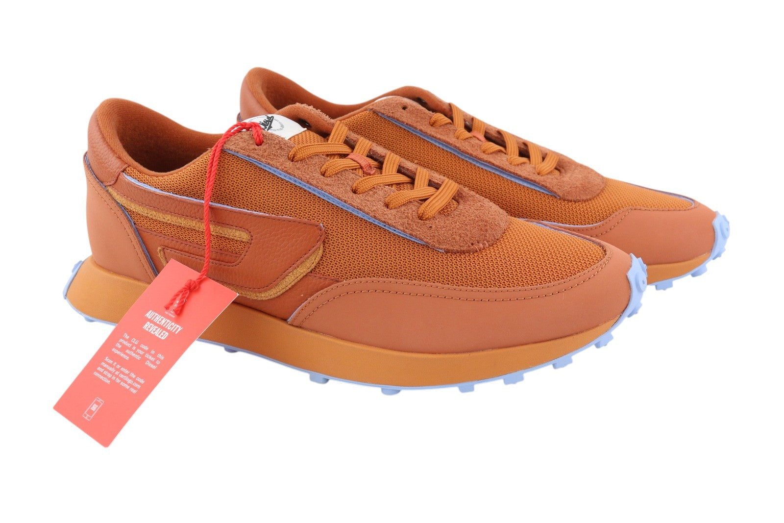 DIESEL S-Racer LC vyriški sportbačiai, rudi, odiniai, suvarstyti, žemakulniai, EU45, rekomenduojama kaina – 185 € 