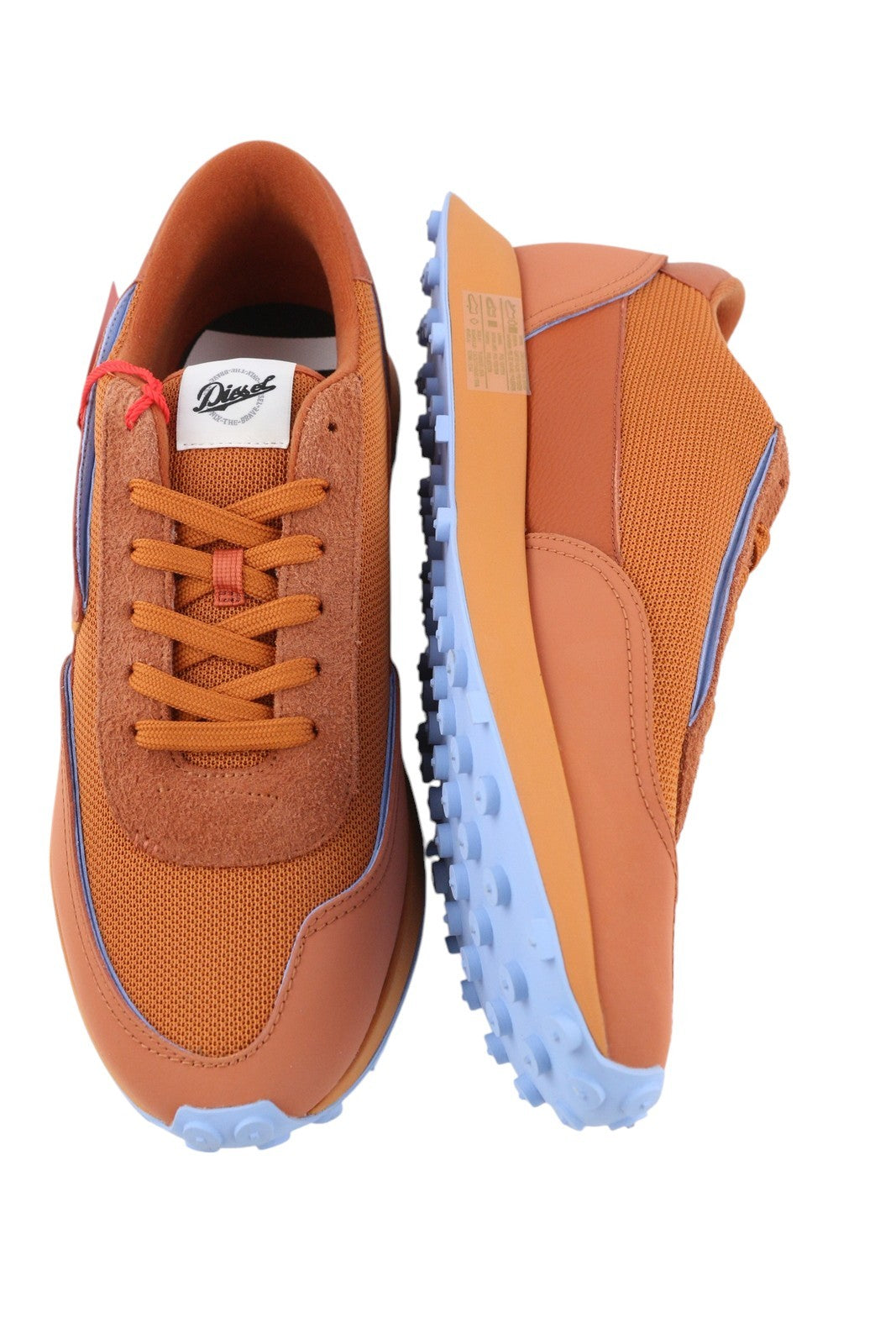 DIESEL S-Racer LC vyriški sportbačiai, rudi, odiniai, suvarstyti, žemakulniai, EU45, rekomenduojama kaina – 185 € 