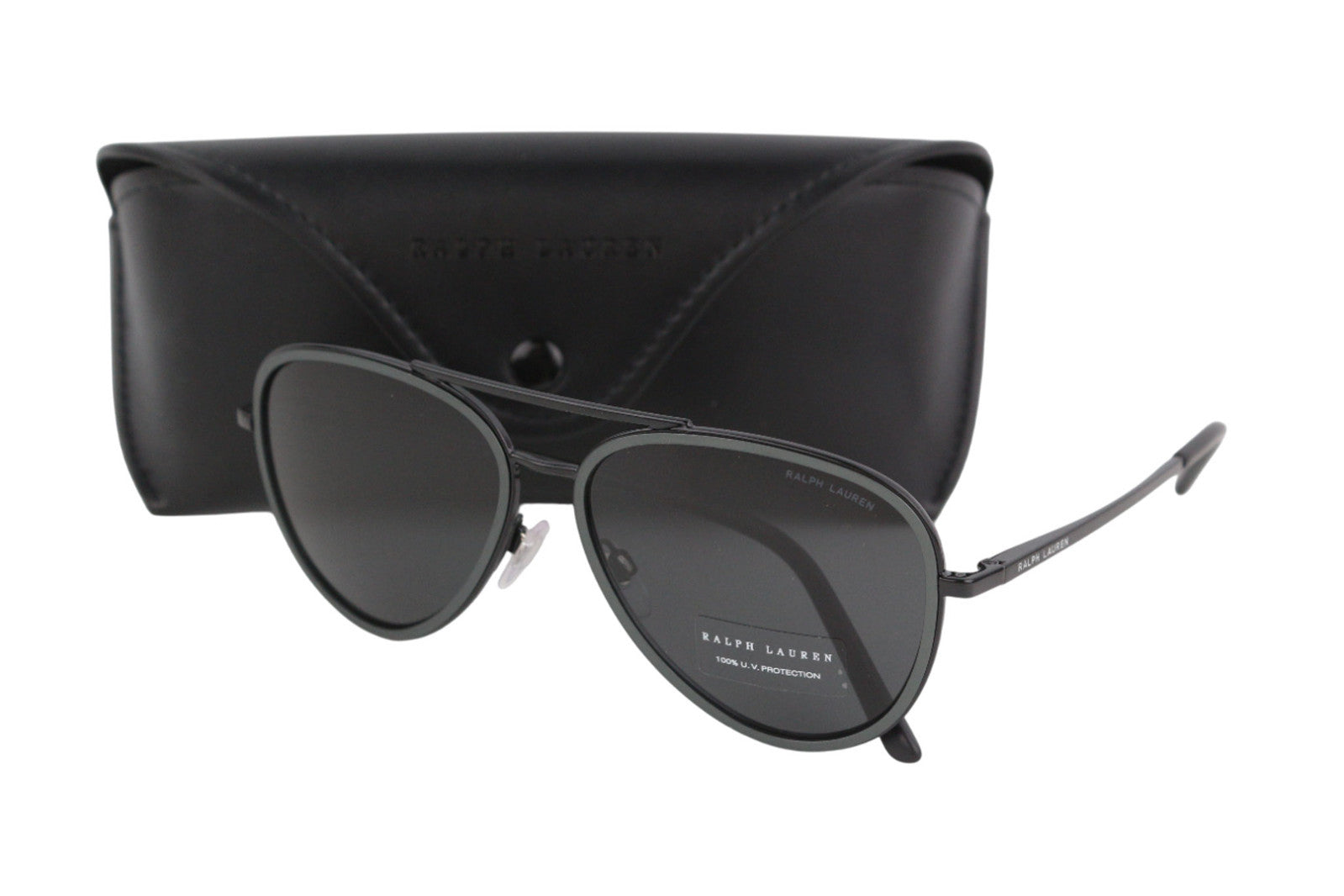 RALPH LAUREN vyriški akiniai nuo saulės 0RL7064, blizgantys juodi, su apsauga nuo UV spindulių, rekomenduojama mažmeninė kaina – 190 € 