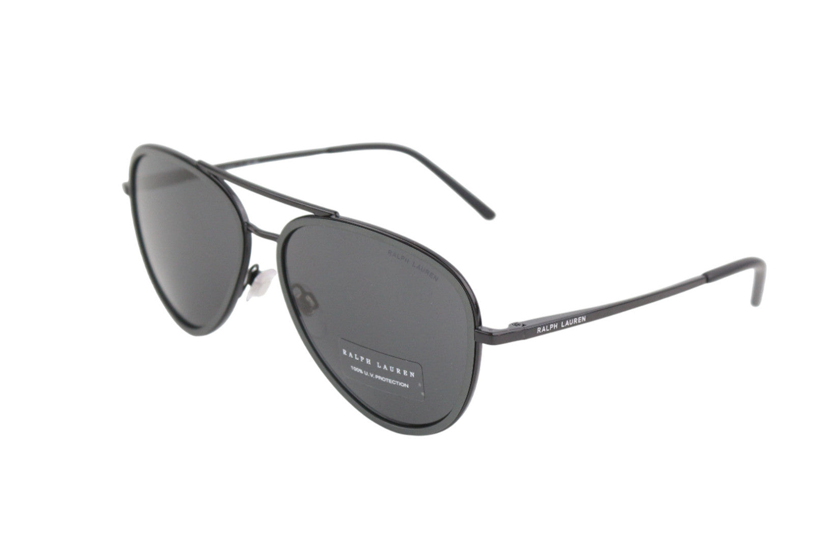 RALPH LAUREN vyriški akiniai nuo saulės 0RL7064, blizgantys juodi, su apsauga nuo UV spindulių, rekomenduojama mažmeninė kaina – 190 € 