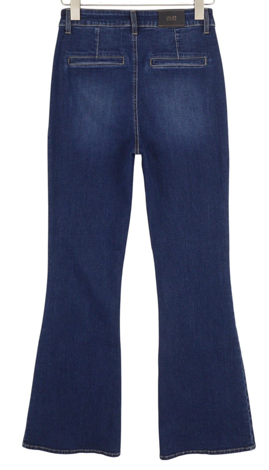 LIU JO Lungo moteriški džinsai W28 aukštu juosmeniu, su užtrauktuku, mėlyni 