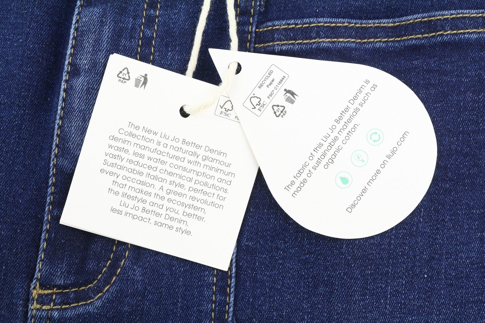 LIU JO Lungo moteriški džinsai W28 aukštu juosmeniu, su užtrauktuku, mėlyni 