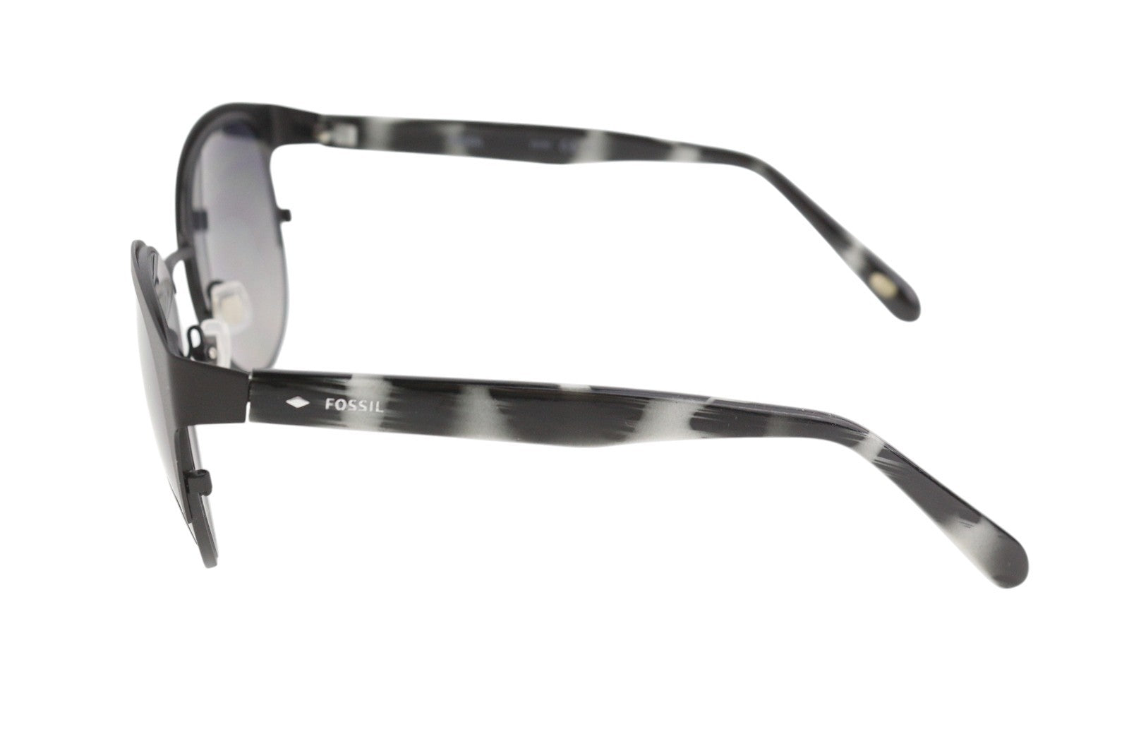 FOSSIL FW153 moteriški akiniai nuo saulės su raštuotu rėmeliu Fossil katės akių formos, 100 % apsauga nuo UV spindulių 