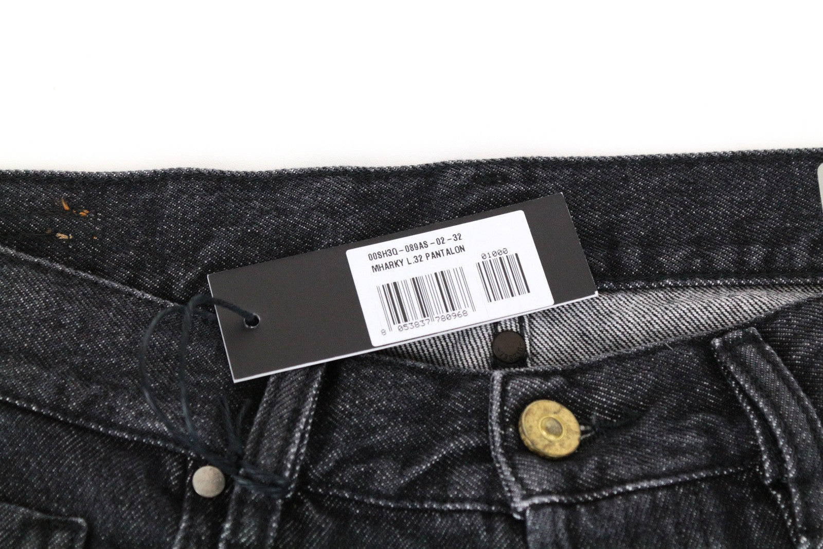 DIESEL Mharky 089AS vyriški džinsai W32 L32 Slim Skinny Fit, pilki, medvilniniai 