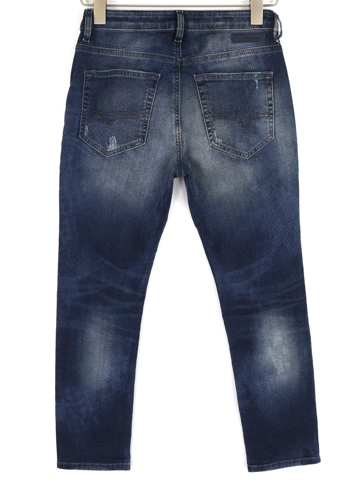 DIESEL Rizzo-Ne 0666W Women Jeans W23 Jogg Sweat Ripped Distress Blue RRP€250