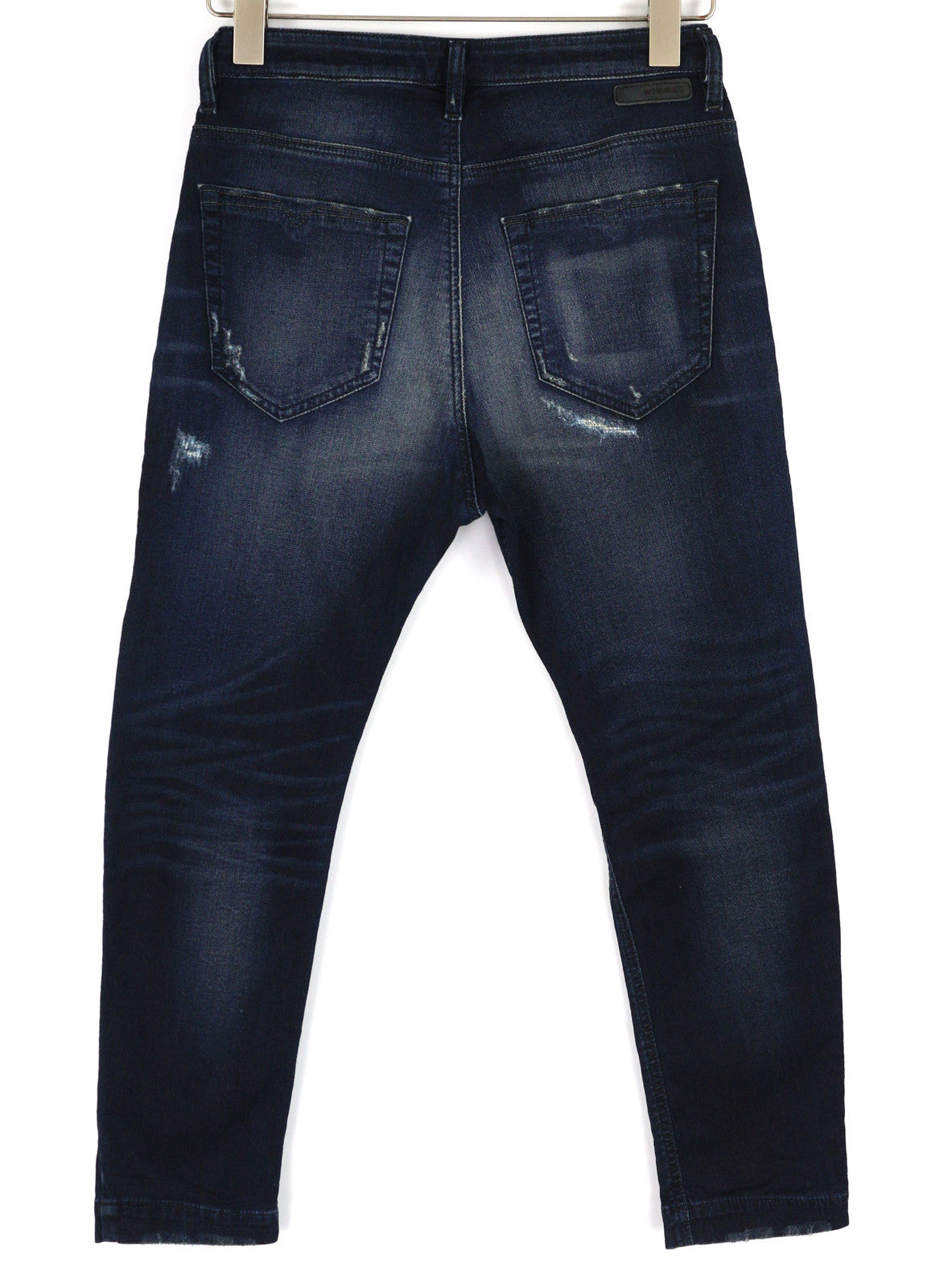 DIESEL Eazee-Ne 0662K Women Jeans W25 Jogg Sweat Ripped Distress Blue RRP€235