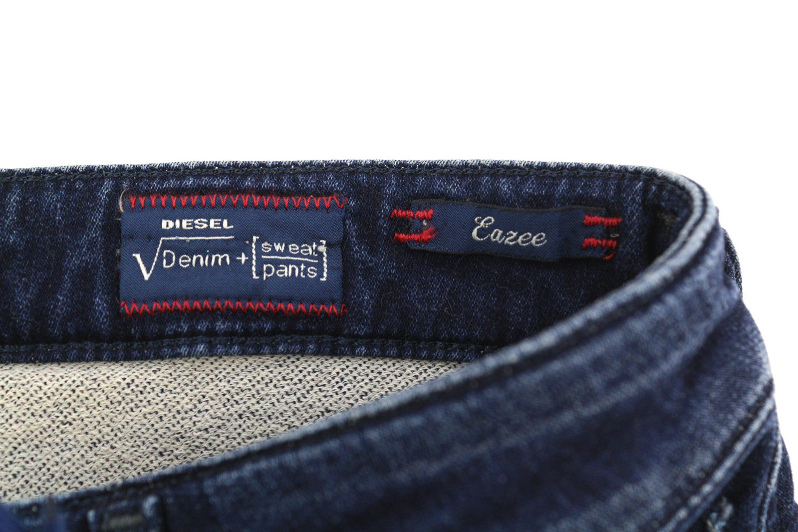 DIESEL Eazee-Ne 0662K Women Jeans W25 Jogg Sweat Ripped Distress Blue RRP€235