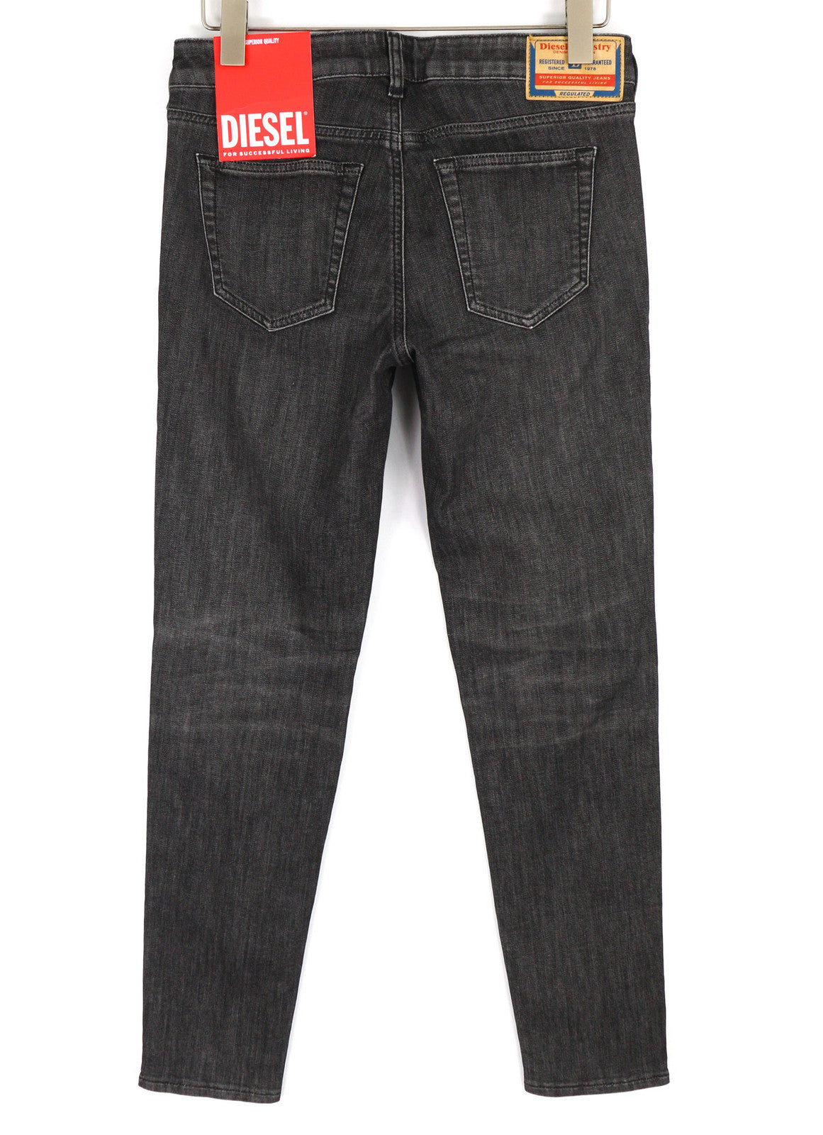 DIESEL D-Ollies-T 09D5 Women Jeans W27 Slim Fit Zipper Washed Black RRP€225