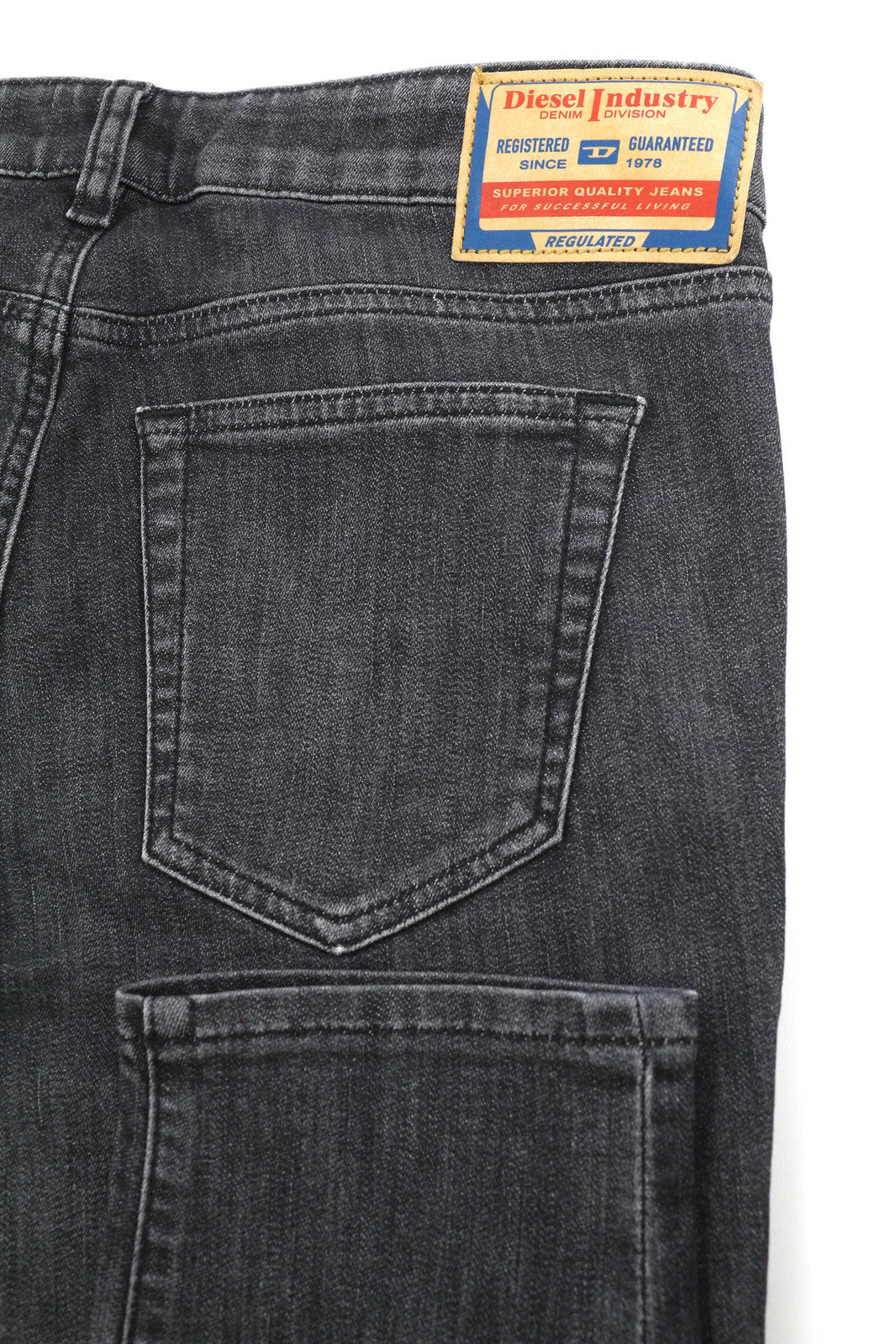 DIESEL D-Ollies-T 09D5 Women Jeans W27 Slim Fit Zipper Washed Black RRP€225