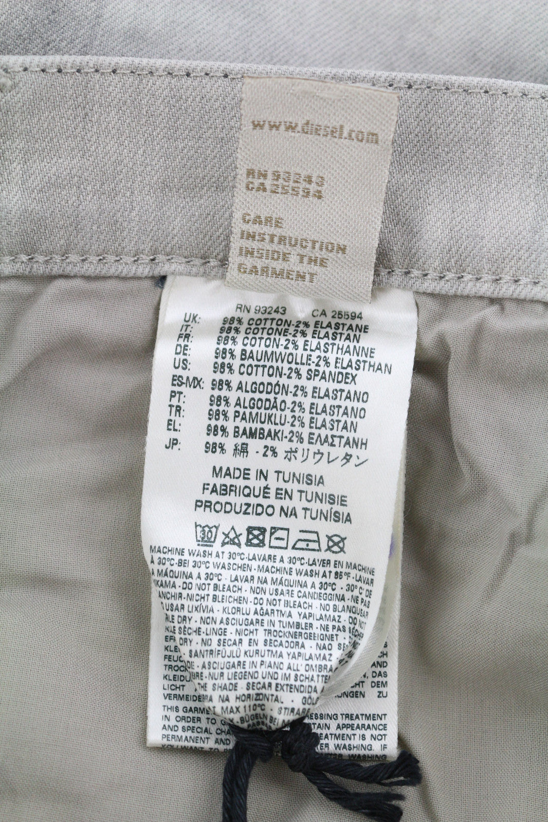 DIESEL D.N.A. Belthy 0676M Women Jeans W29/L32 Regular Slim Straight Low RRP€180