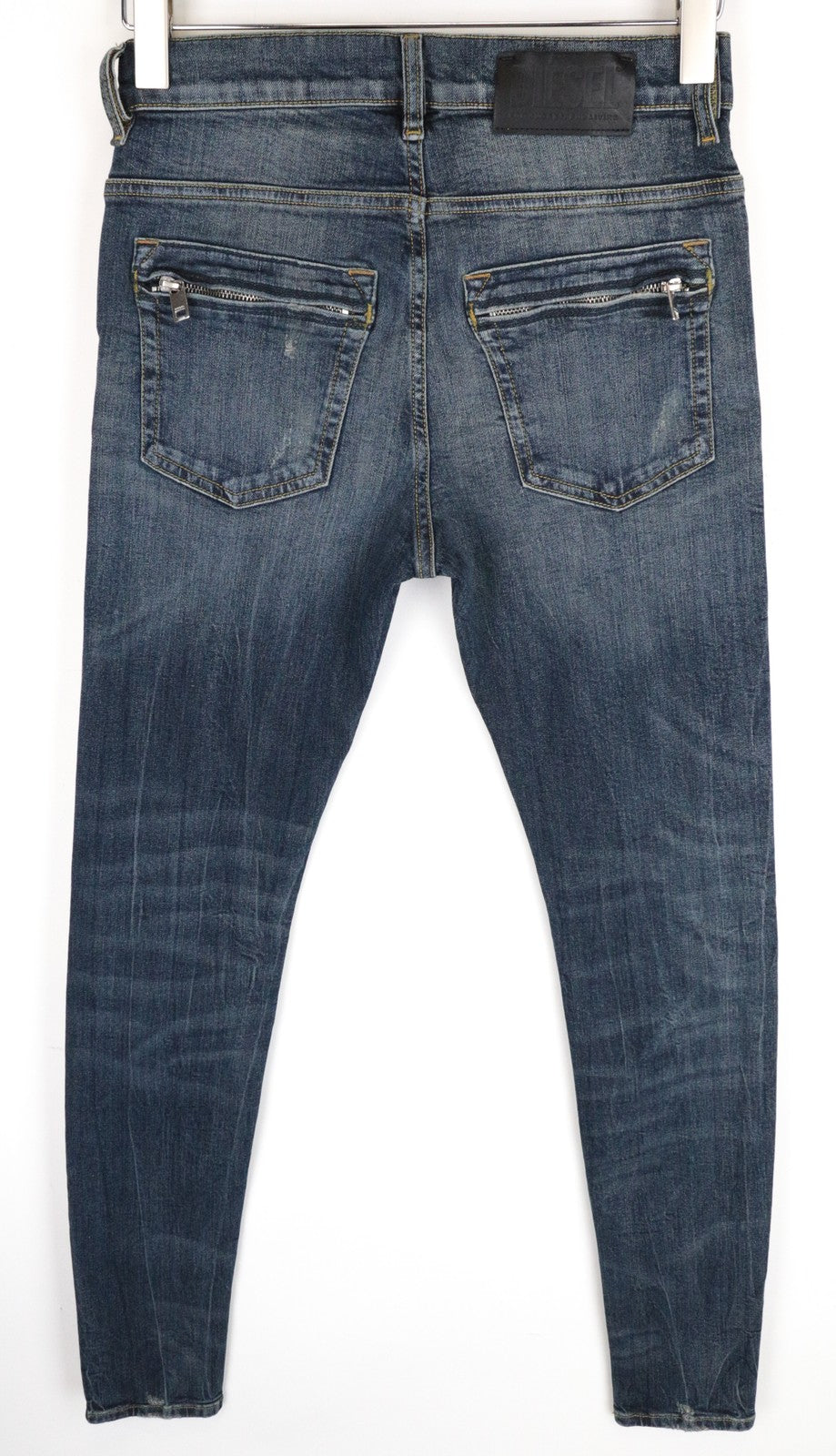 DIESEL D-Amny 069GC vyriški džinsai W27 L32 aptempti, mėlyni, tamprūs, skalbti medvilniniai džinsai 