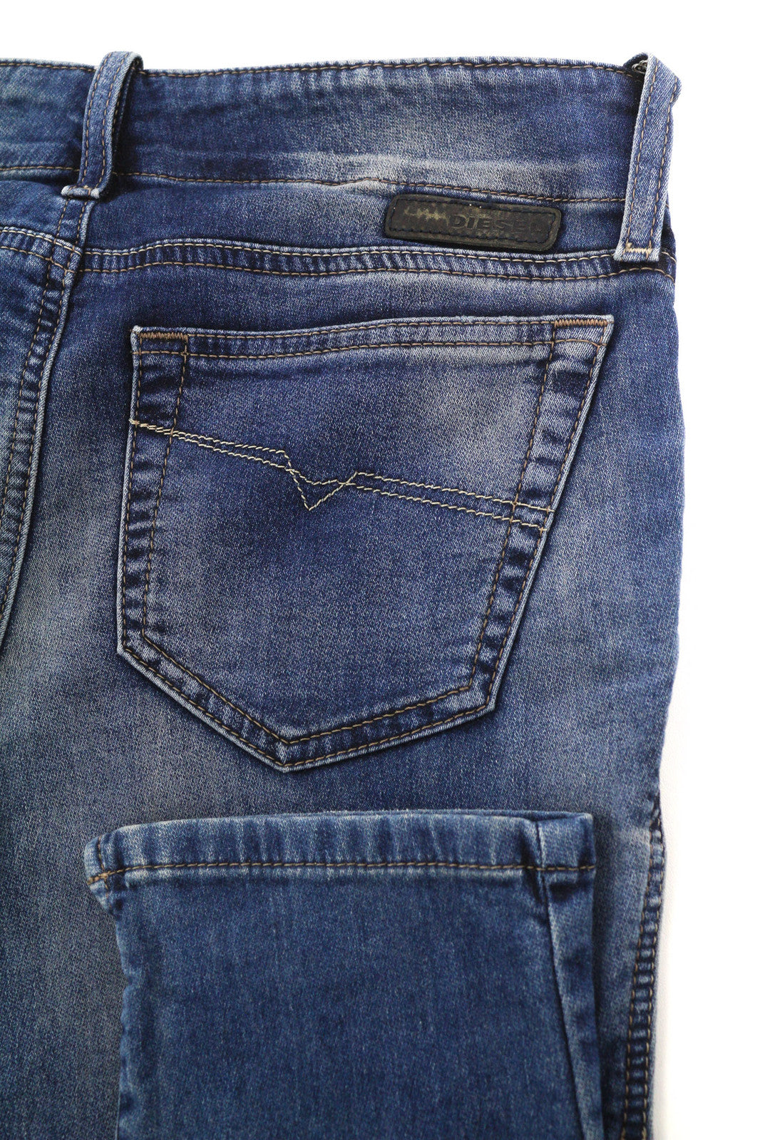 DIESEL Grupee-Ne 0603L Women Jeans W25 Jogg Denim Sweat Skinny Fit Blue RRP€250