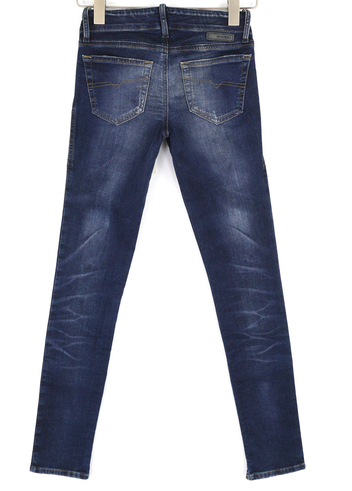 DIESEL Grupee-Ne 0607U Women Jeans W23 Jogg Denim Sweat Skinny Fit Blue RRP€250