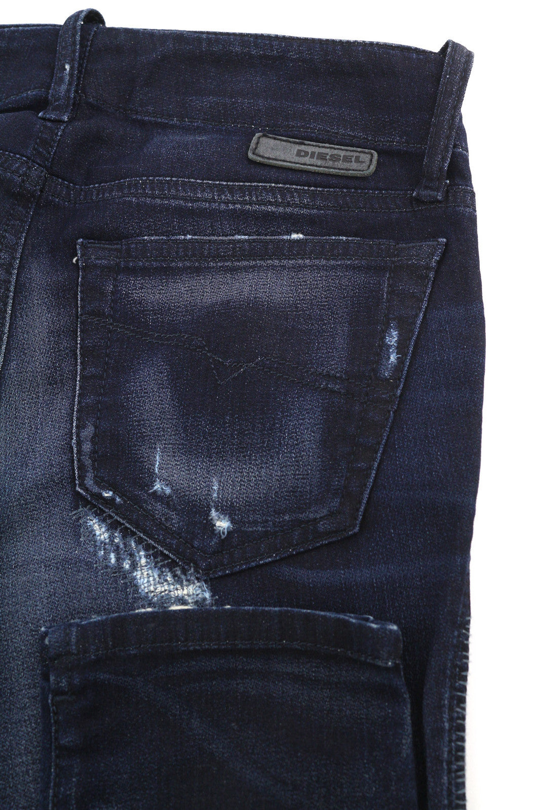 DIESEL Grupee-Ne 0662K Women Jeans W23 Jogg Denim Sweat Skinny Fit Blue RRP€250