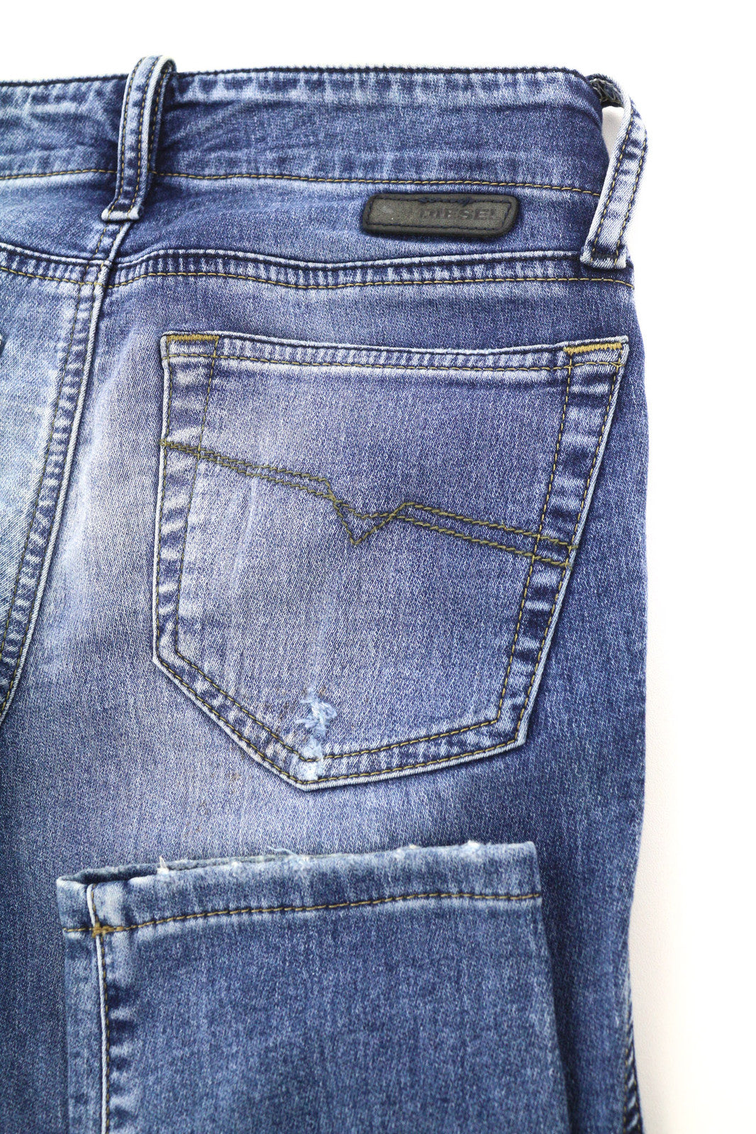 DIESEL Grupee-Ne 0607U Women Jeans W23 Jogg Denim Sweat Skinny Fit Blue RRP€250