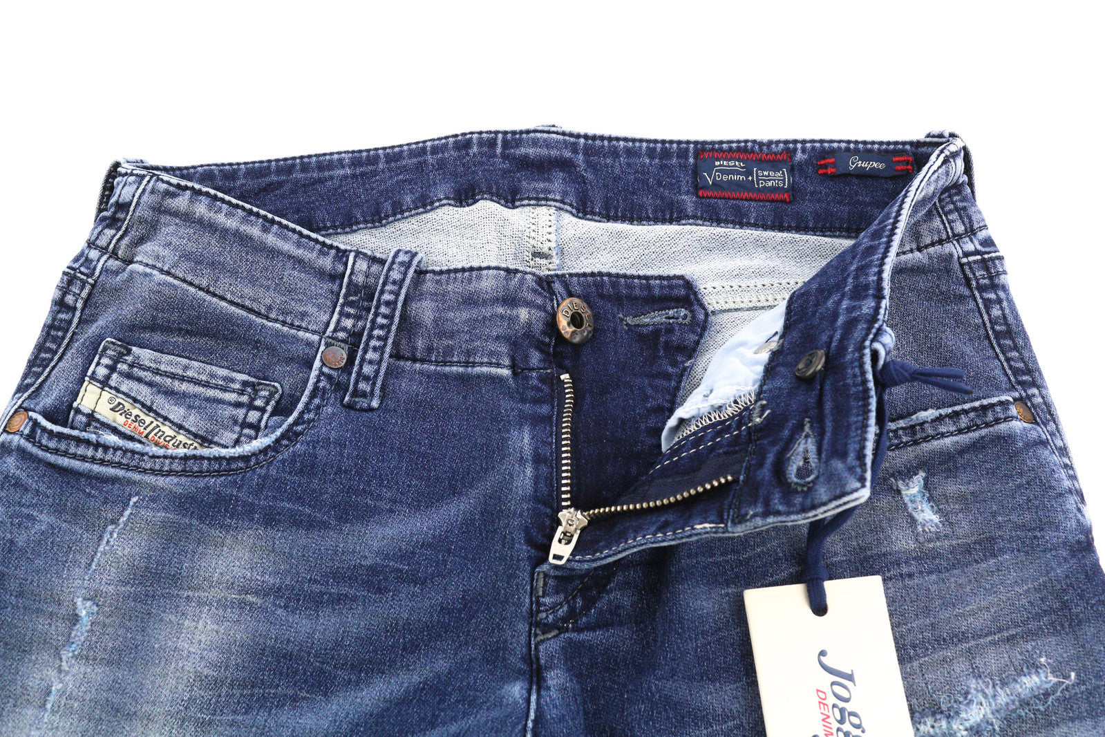 DIESEL Grupee-Ne 0662L Women Jeans W25 Jogg Denim Sweat Skinny Fit RRP€250