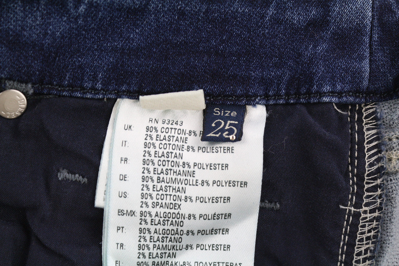 DIESEL Grupee-Ne 0662L Women Jeans W25 Jogg Denim Sweat Skinny Fit RRP€250