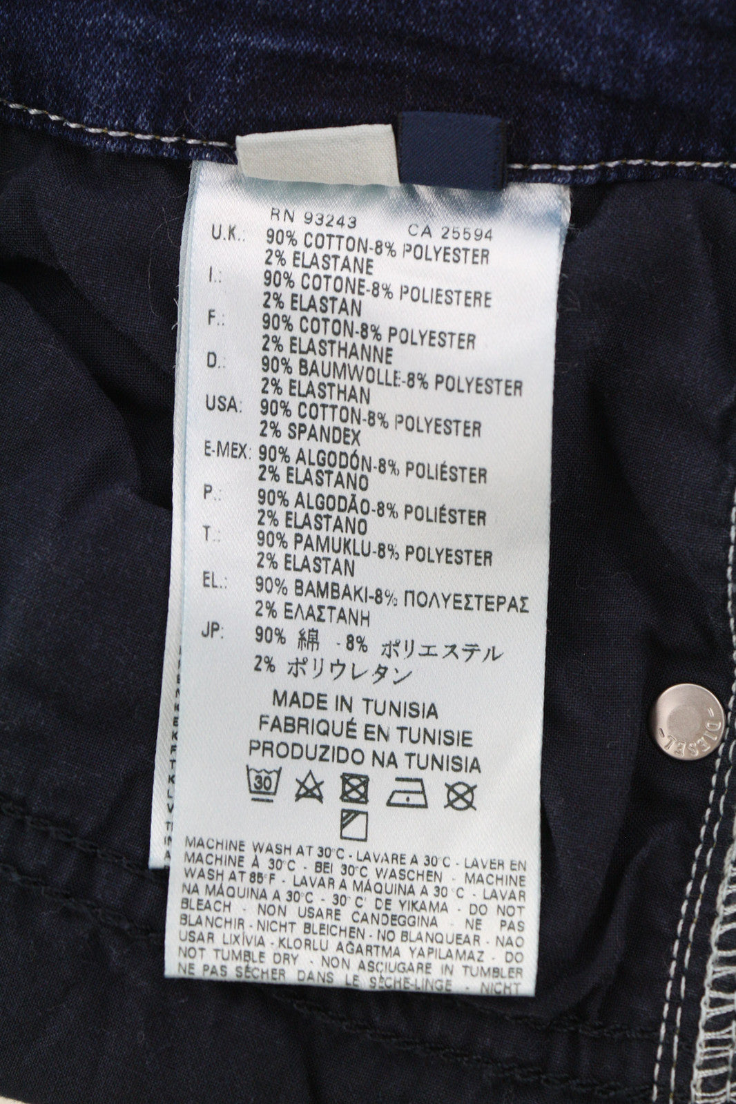 DIESEL Grupee-Ne 0607U Women Jeans W25 Jogg Denim Sweat Skinny Washed RRP€250