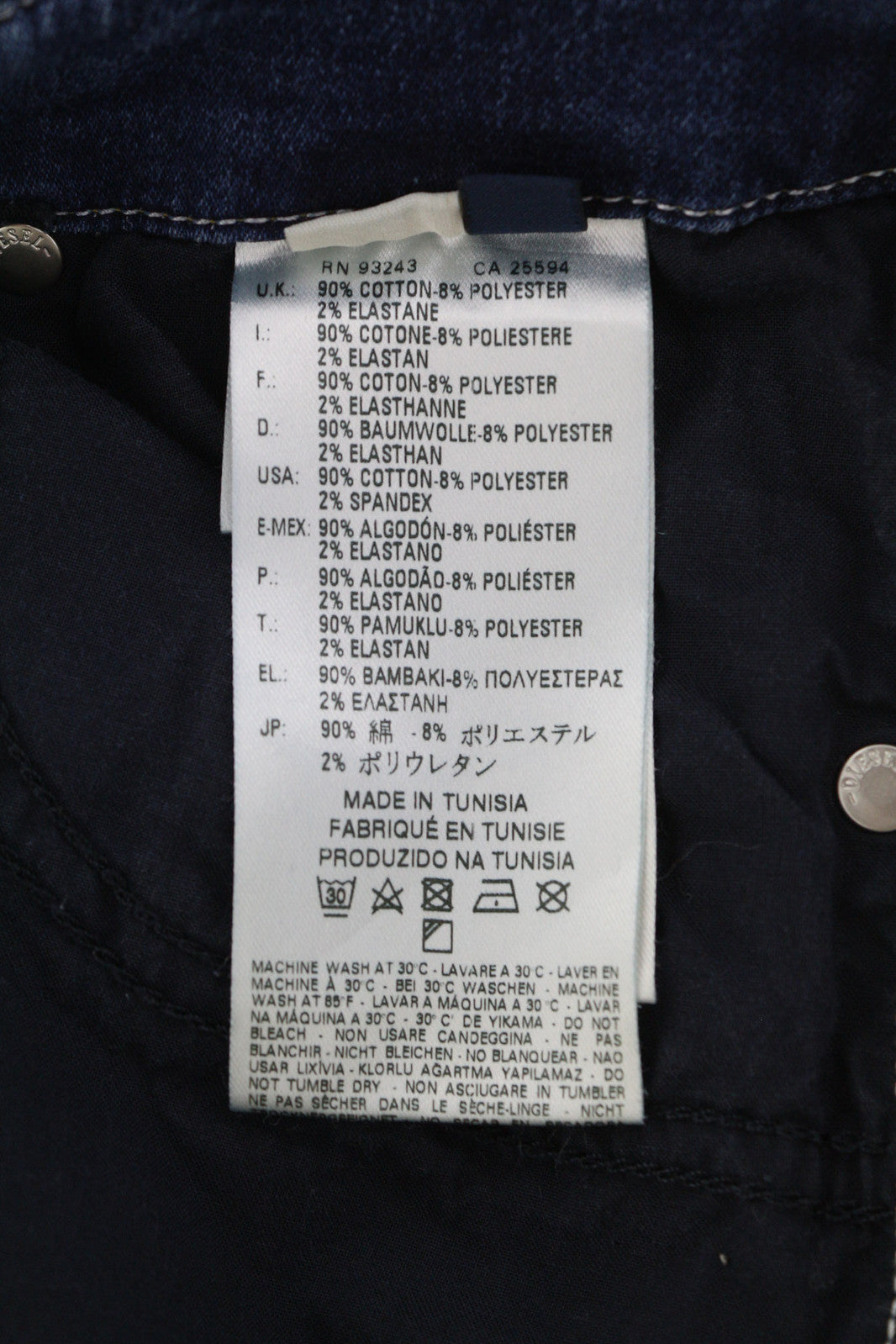 DIESEL Grupee-Ne 0607U Women Jeans W23 Jogg Denim Sweat Skinny Fit Logo RRP€250