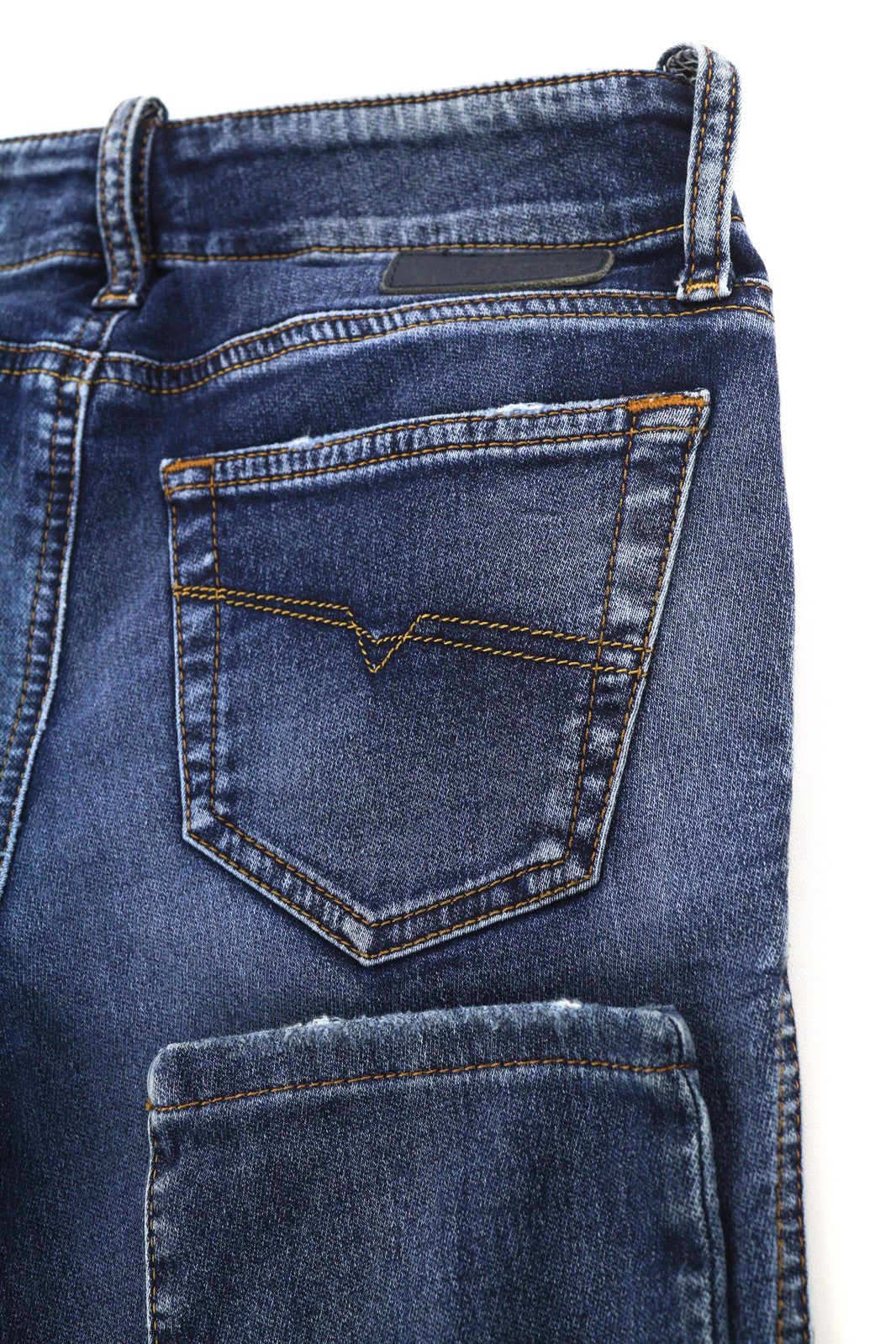 DIESEL Grupee-Ne 0604Z Women Jeans W23 Jogg Denim Sweat Skinny Fit Blue RRP€250