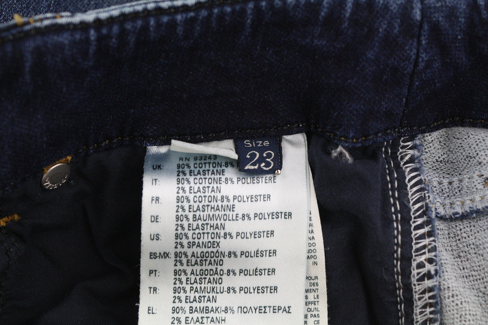 DIESEL Grupee-Ne 0604Z Women Jeans W23 Jogg Denim Sweat Skinny Fit Blue RRP€250