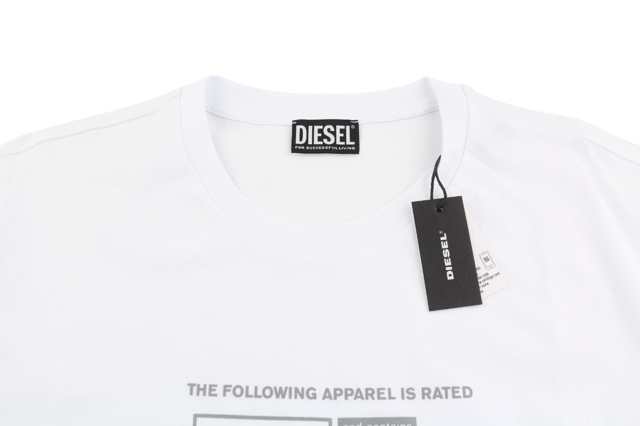 DIESEL T-Just-A35 mens T-Shirt 2XL Short sleeved Crew Neck Front  Tricot Light