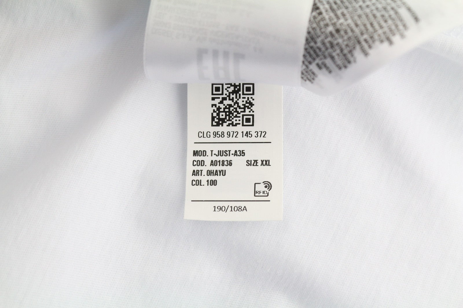 DIESEL T-Just-A35 mens T-Shirt 2XL Short sleeved Crew Neck Front  Tricot Light