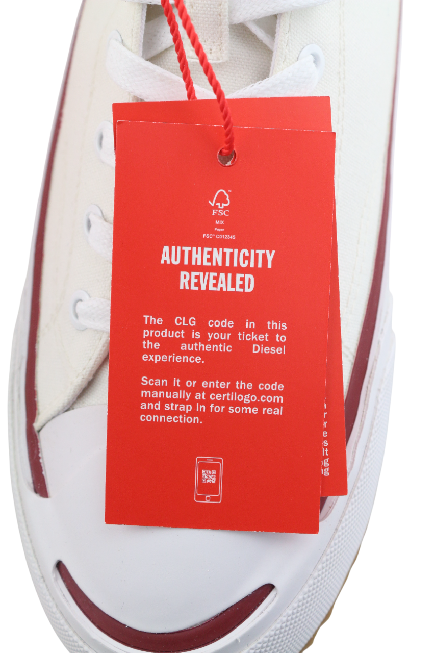 DIESEL S-Principia Mid vyriški sportbačiai, balti, aukštakulniai, EU45, RRP 185 € 