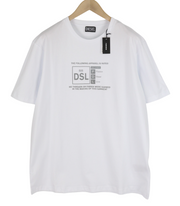 DIESEL T-Just-A35 mens T-Shirt 2XL Short sleeved Crew Front  Tricot White