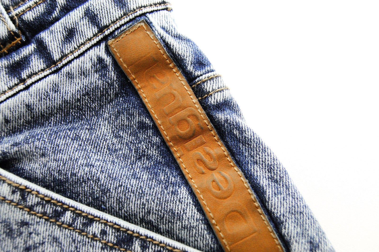 DESIGUAL Coll vyriški Slim džinsai UK18 mėlyni, skalbti, tamprūs, laisvalaikio medvilniniai džinsai 