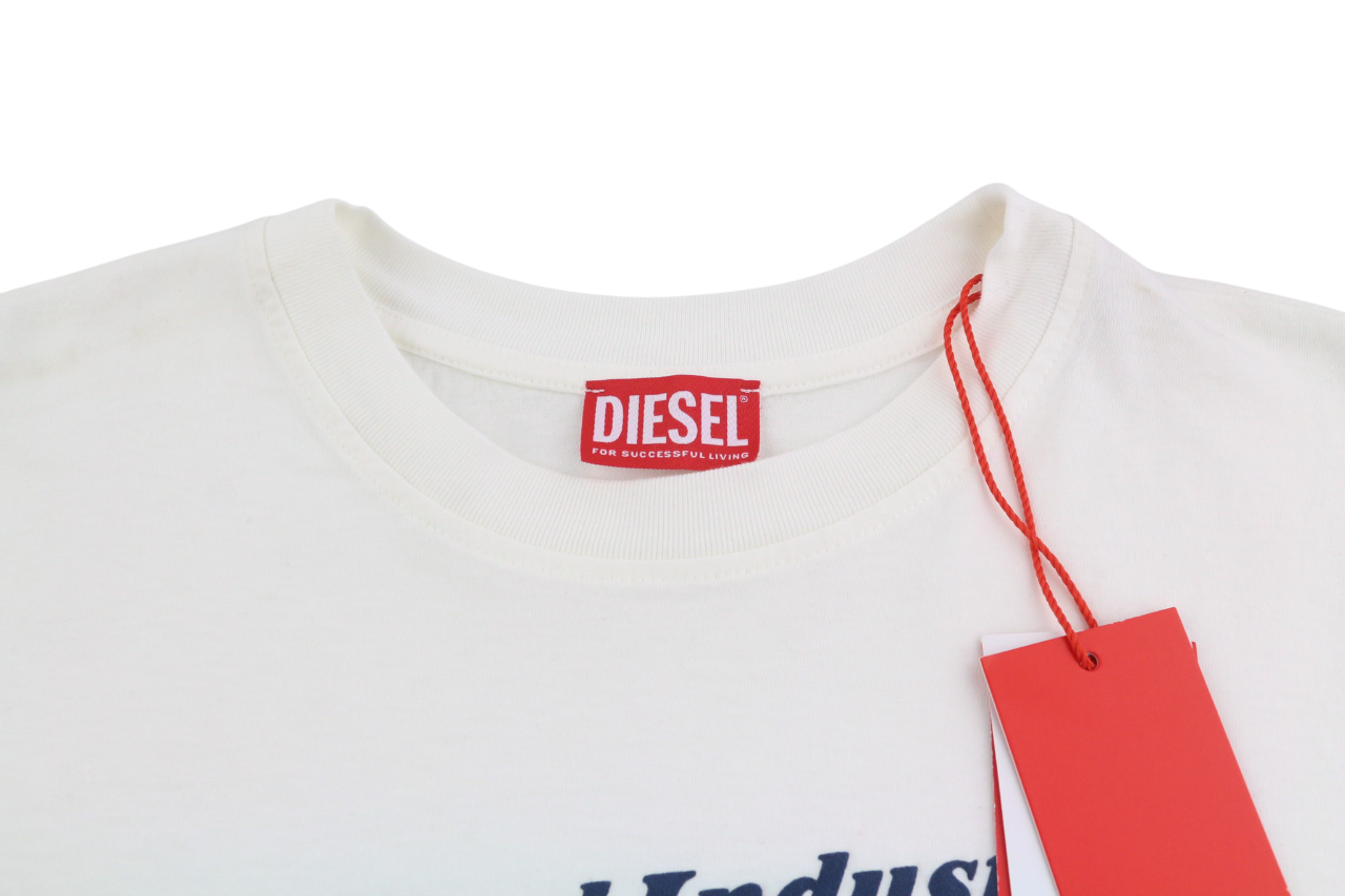 DIESEL T-Reg-Ind moteriški marškinėliai XL dydžio trumpomis rankovėmis, apvalia apykakle, trikotažiniai, RRP 90 € 