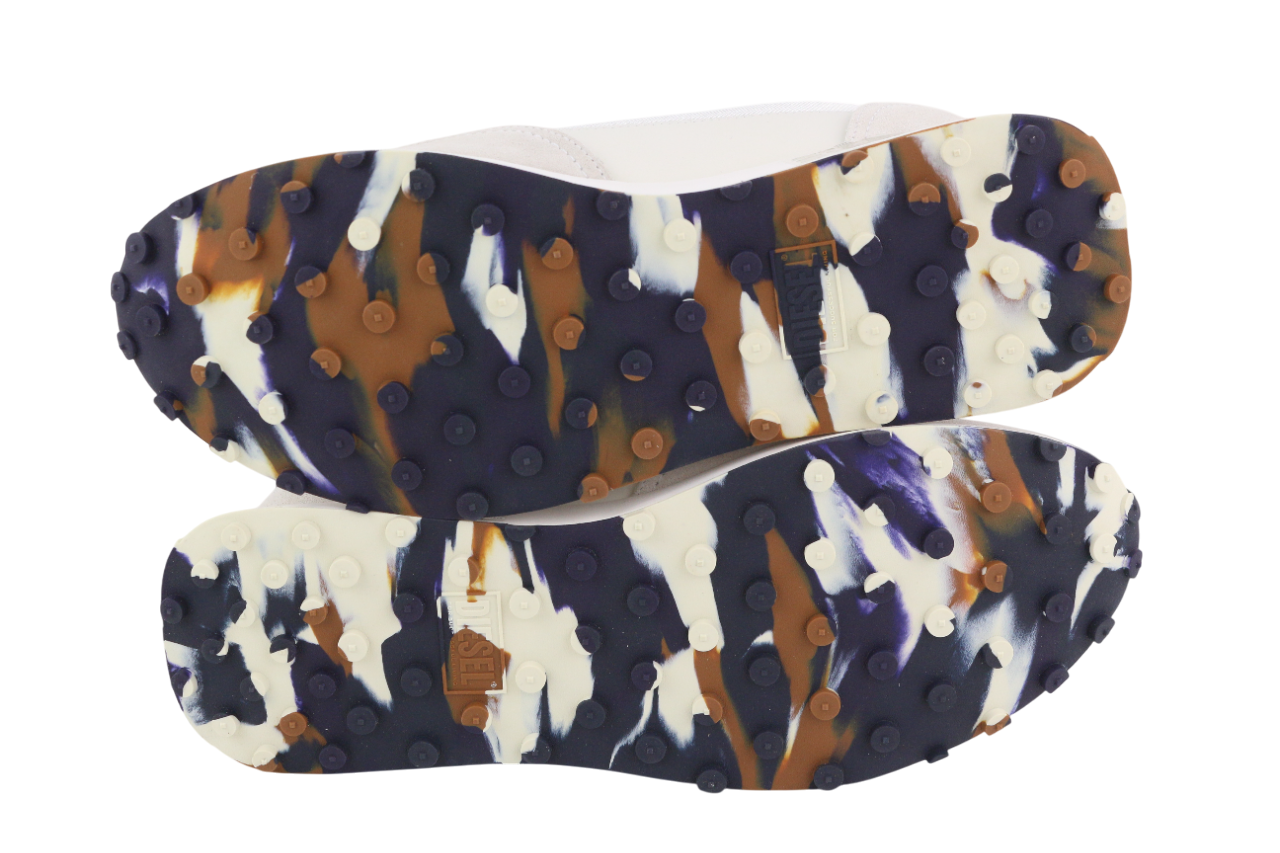 DIESEL S-Racer-Lc vyriški sportbačiai, EU42, balti, zomšiniai, odiniai, RRP 195 € 