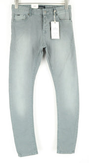 SCOTCH & SODA Pike mens Skinny Jean Style Trousers W28/L32 Grey Cotton