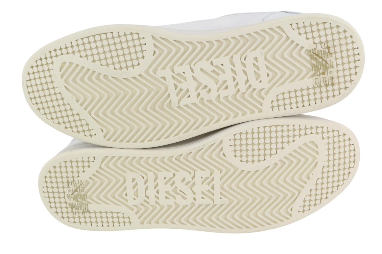 DIESEL S-Athene Low vyriški sportbačiai, balti, odiniai, suvarstomi, 42 dydis, RRP160