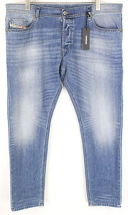 DIESEL Tepphar 0842H vyriški džinsai W40/L32 Slim morkų spalvos, skalbti, tamprūs, mėlyni 