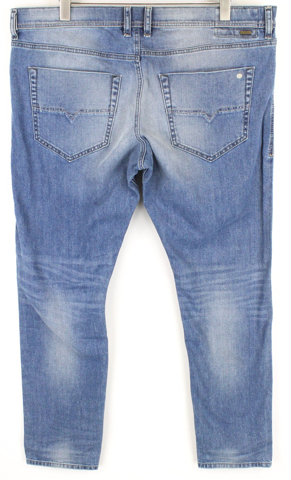 DIESEL Tepphar 0842H vyriški džinsai W40/L32 Slim morkų spalvos, skalbti, tamprūs, mėlyni 