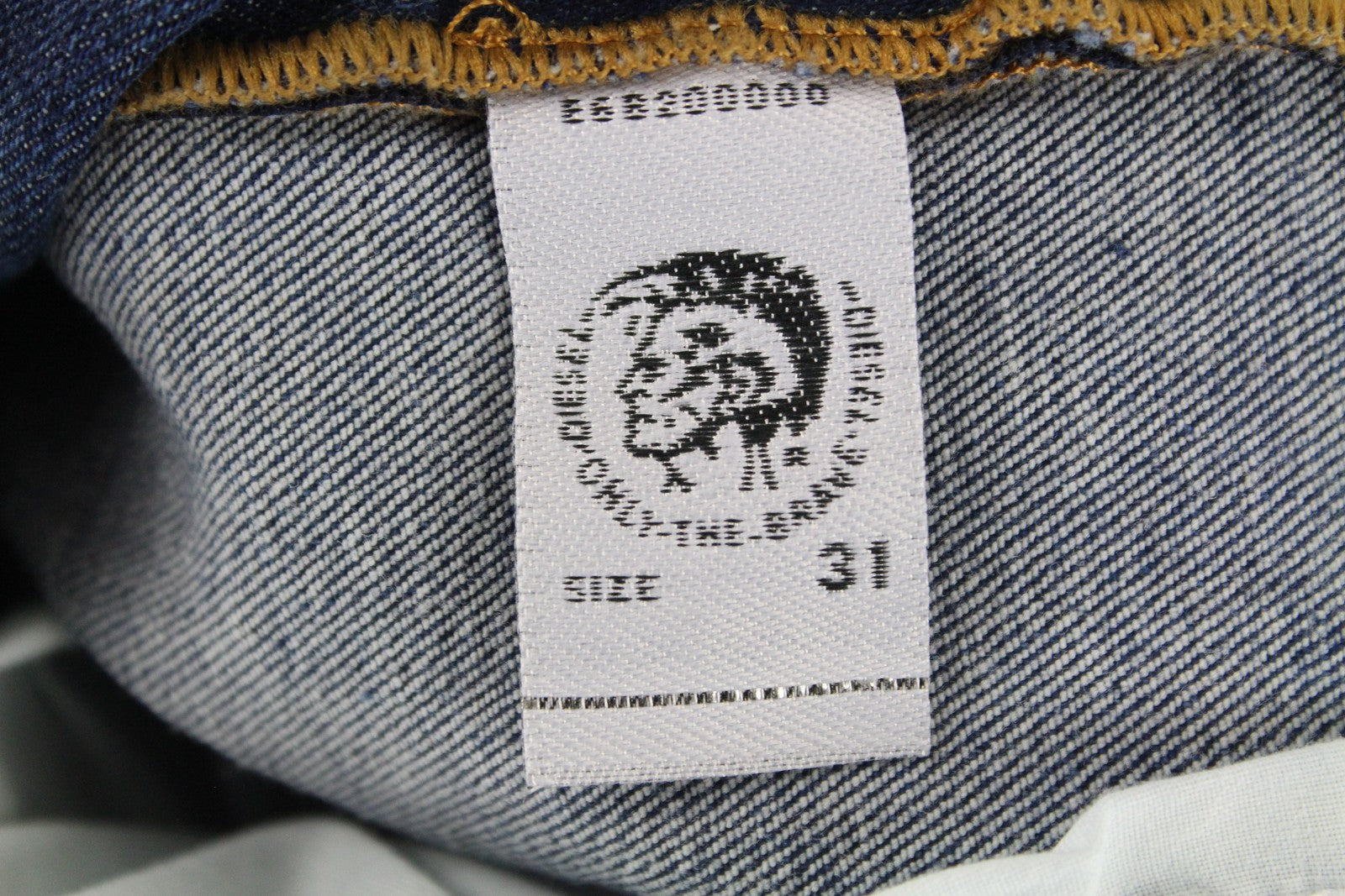 DIESEL D-Istort-SP 085AU vyriški džinsai W31/L32 aptempti, mėlyni, skalbti, tamprūs 