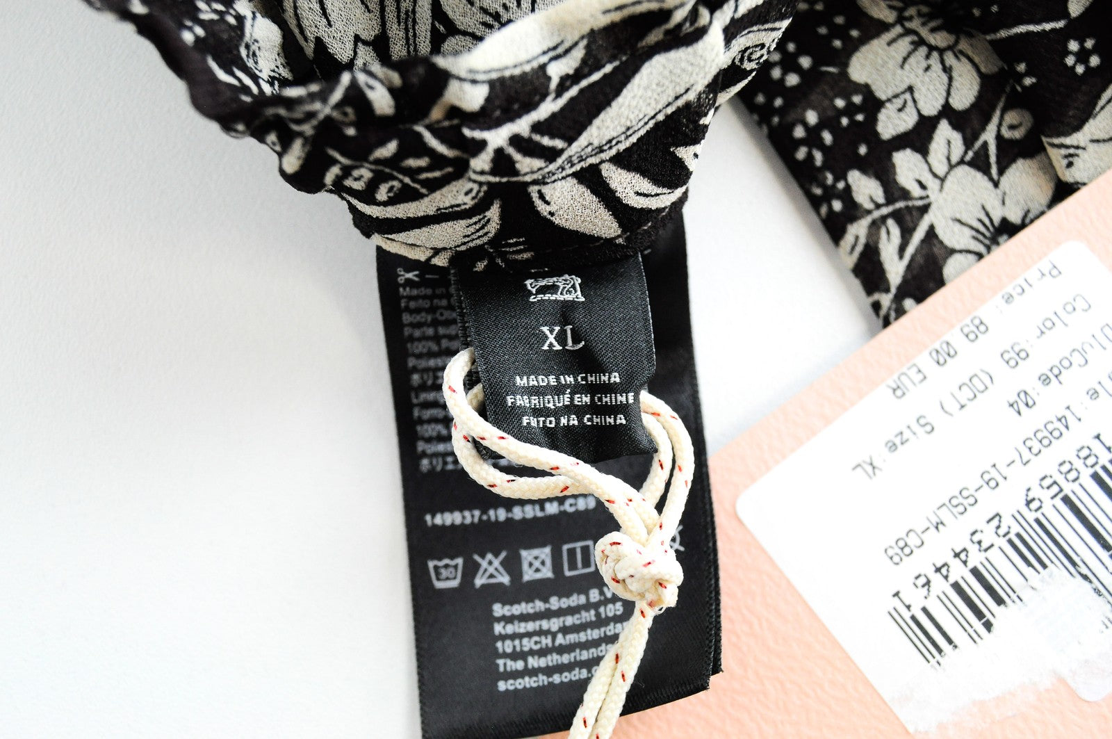 MAISON SCOTCH Moteriškas sijonas „The Poolside“ XL dydžio rudas gėlėtas, klostuotas, midi ilgio su pamušalu. 